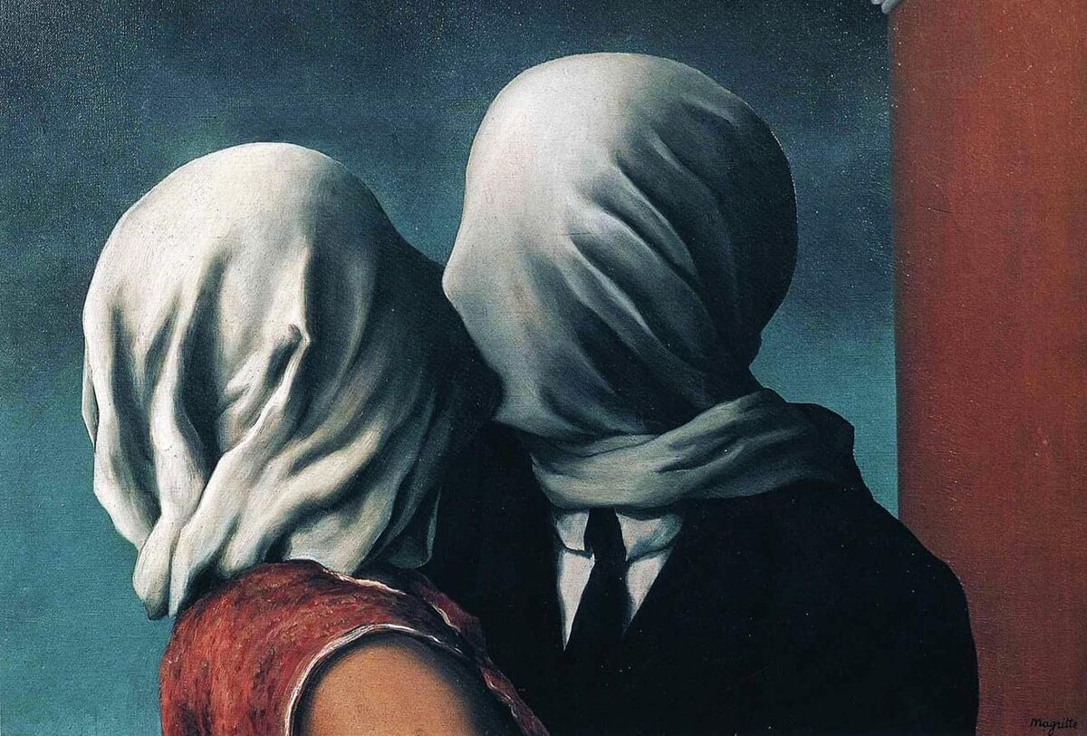 Обложка: «Влюбленные» (1928), Рене Магритт
