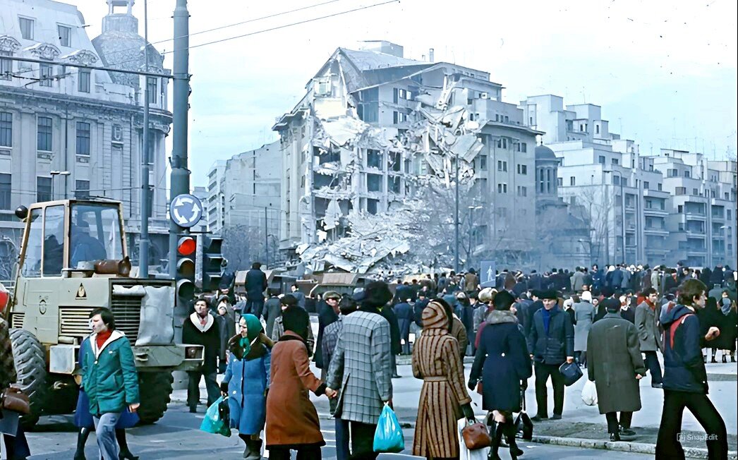 Разрушения зданий в Румынии, 1977 г.