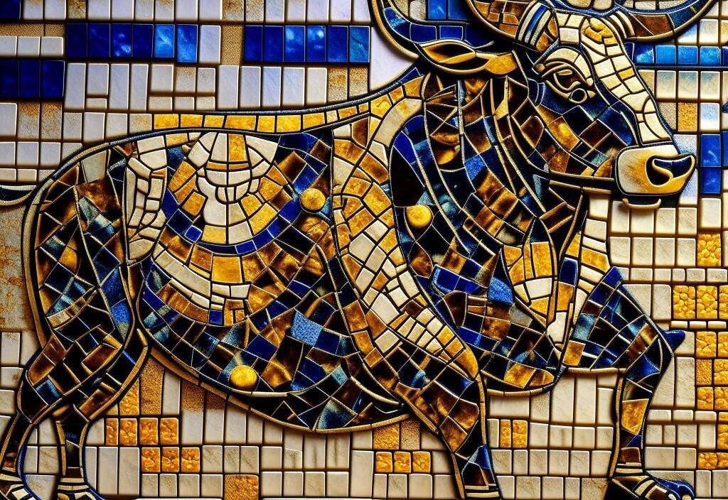 Телец. Изображение сгенерированно нейросетью Kandinsky