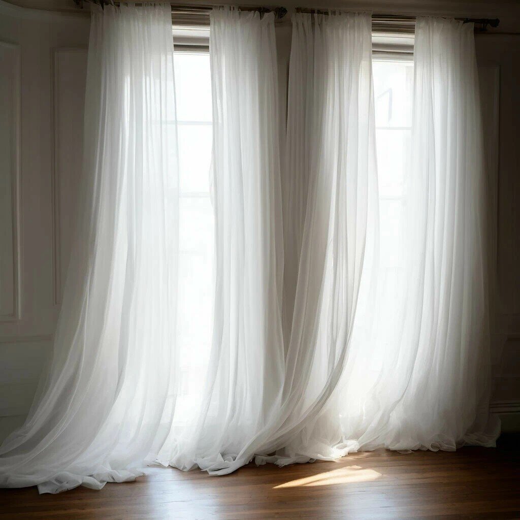 Шторы на ветру (работа автора)