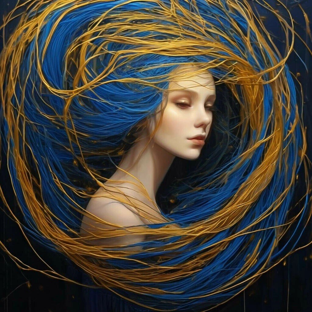 Лайя в мыслях (работа автора)