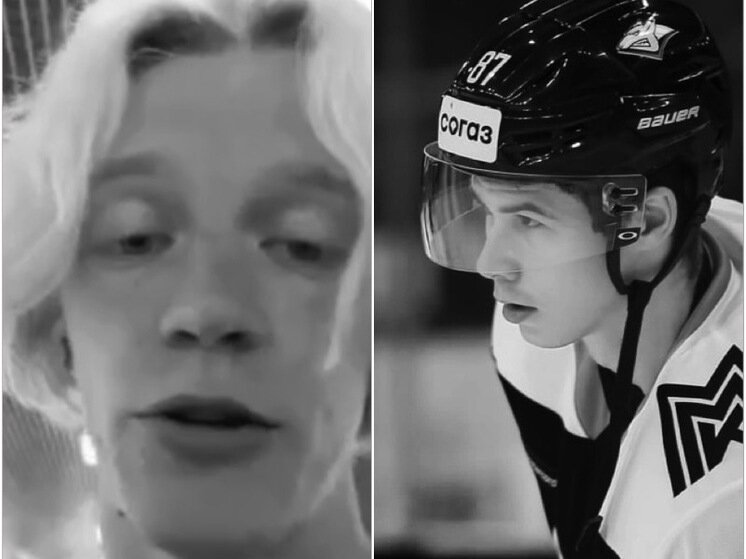     Фото: коллаж из скриншота стрима Парадеева и фото тг-канала ХК «Металлург»