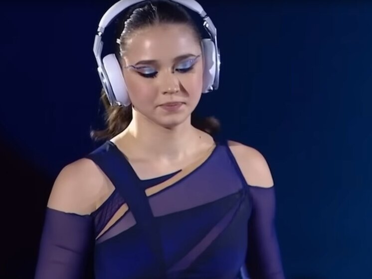     Камила Валиева. Фото: кадр телетрансляции.