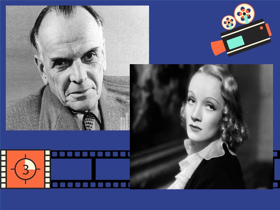 Паустовский и Дитрих. Коллаж авторский