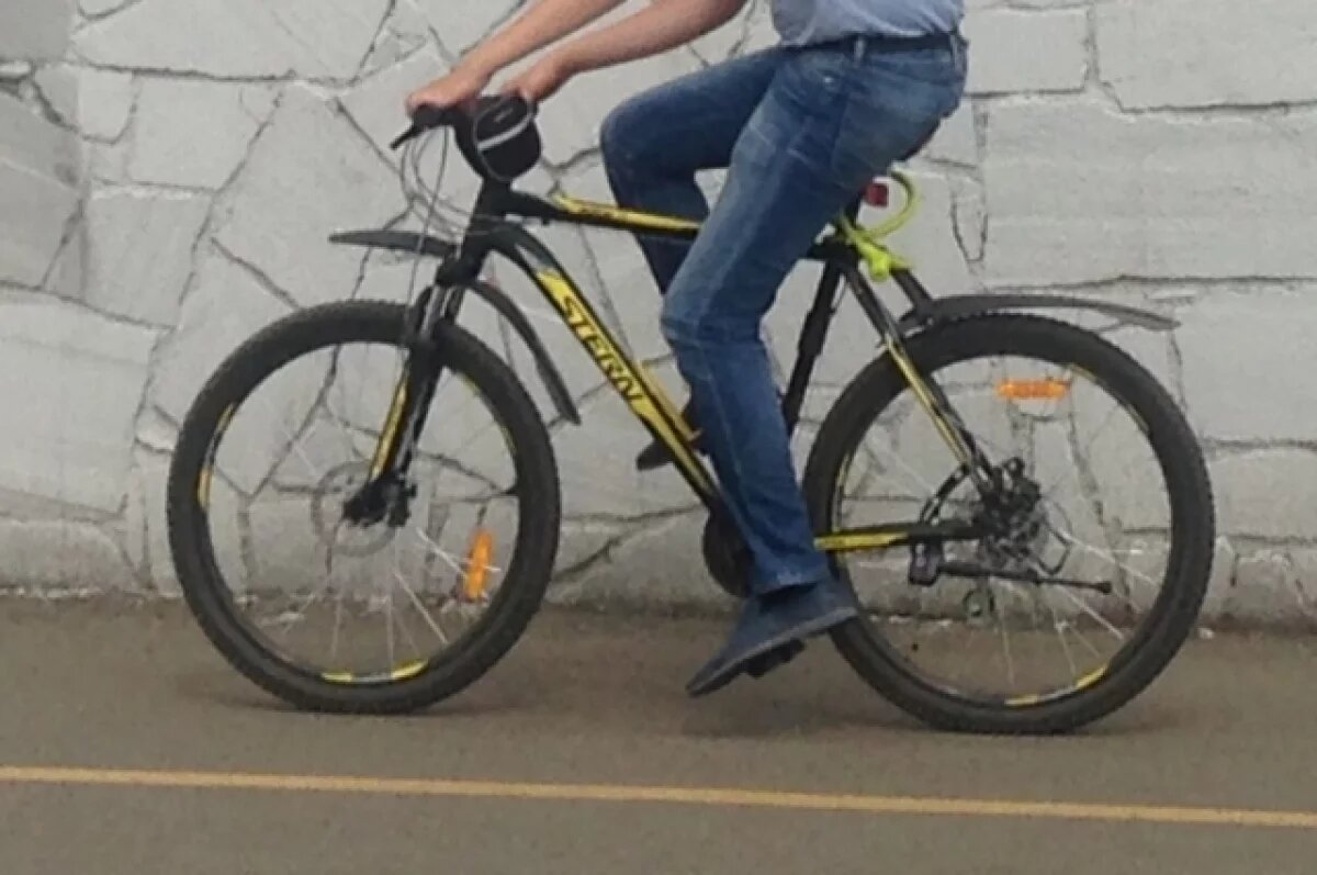    Мужчина отряхнулся и поехал дальше.