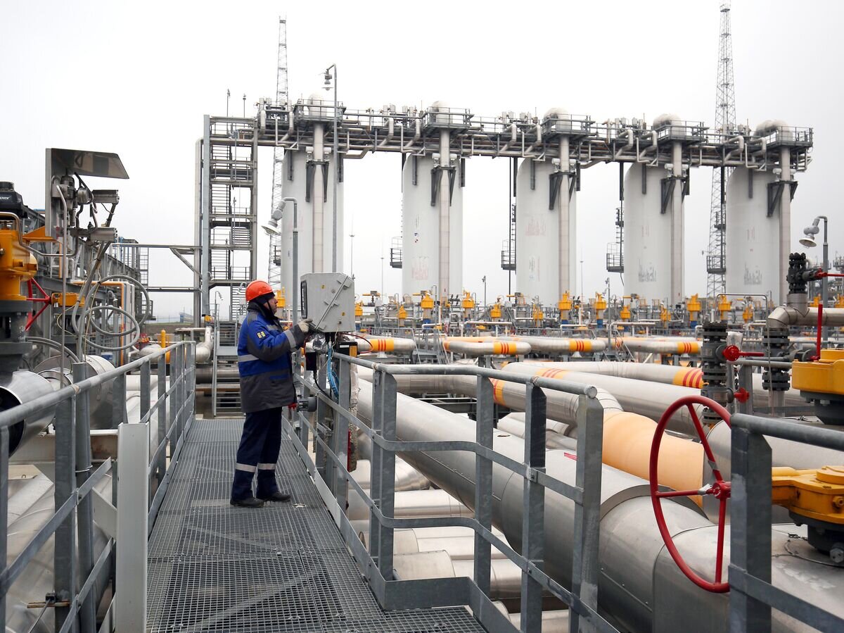    Компрессорная станция "Казачья", входящая в систему газопроводов для обеспечения поставок газа для "Турецкого потока"© РИА Новости / Виталий Тимкив