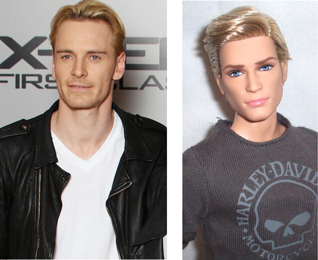 Майкл Фассбендер и Ken Tobias (Harley-Davidson). Мой коллаж, оба фото из интернета.