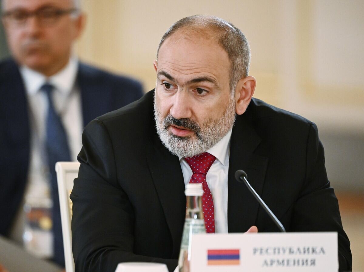    Премьер-министр Армении Никол Пашинян на юбилейном заседании Высшего Евразийского экономического совета в Москве© РИА Новости / Сергей Гунеев