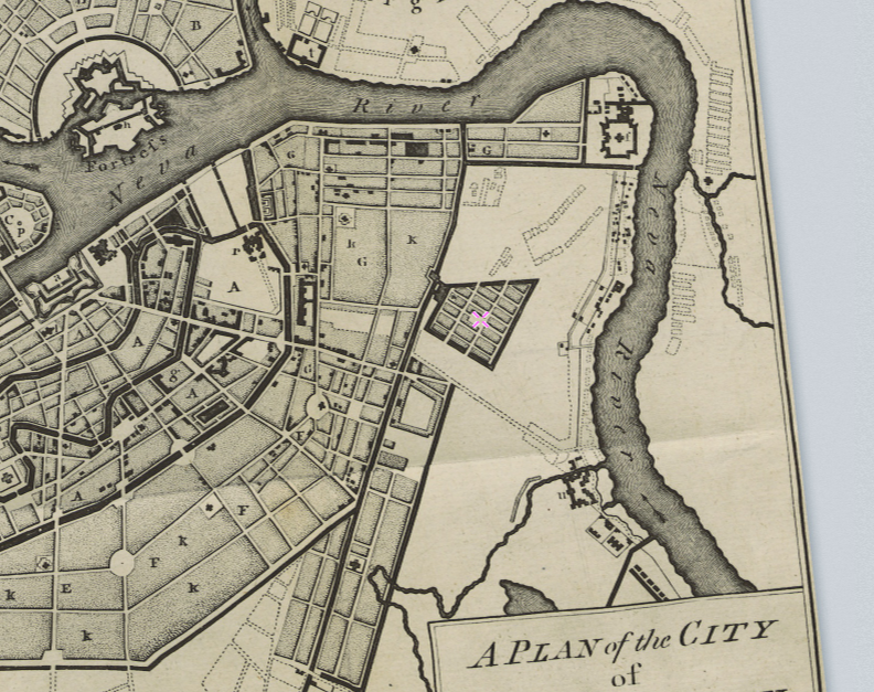 План города Санкт-Петербурга 1784 года