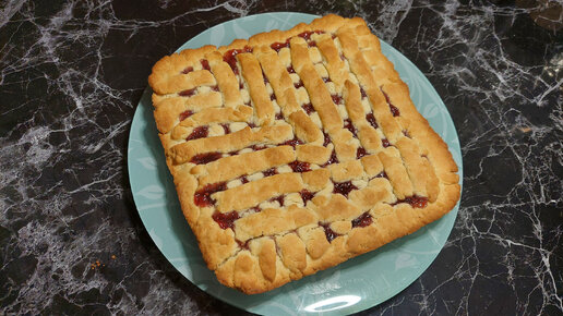 Пирог с джемом 🥧😋🤗 Песочное тесто. Вкусные и простые рецепты на скорую руку 😋 😋 😋