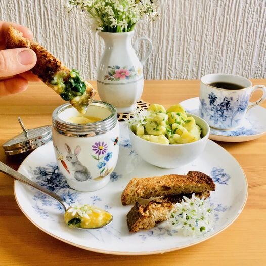 Пиготовление яиц-пашот в коддлере. Egg coddler