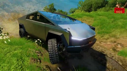 Tesla Cybertruck vs Off-Road - BeamNG Drive