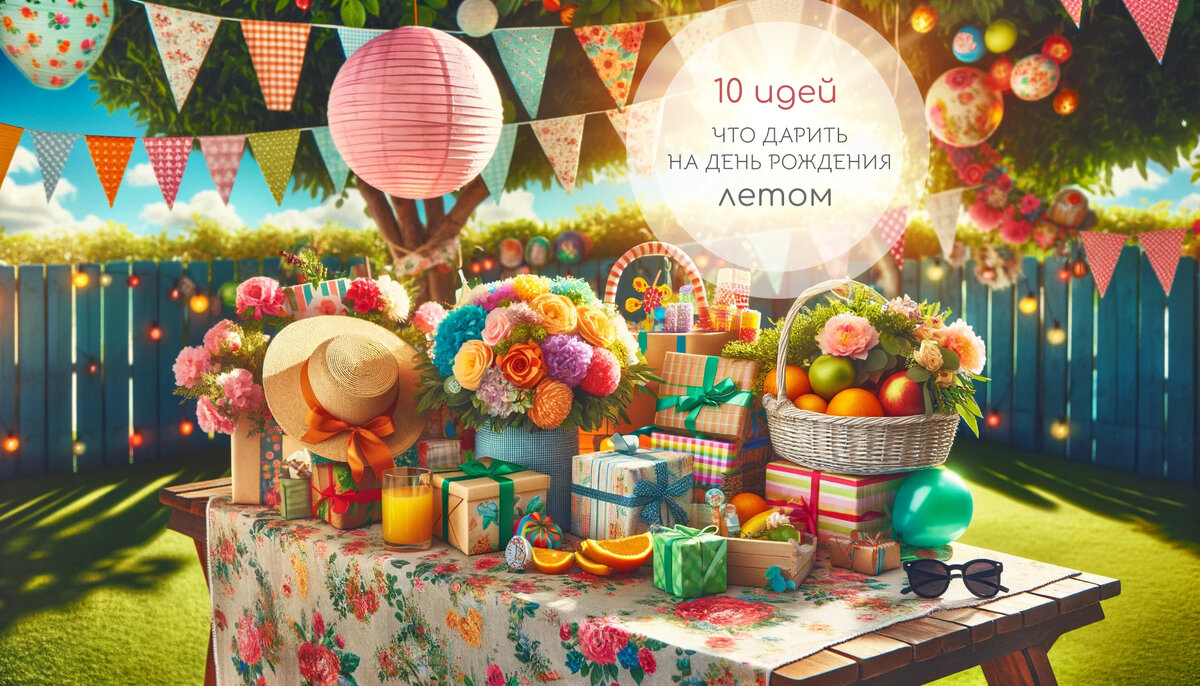 Летние подарки на день рождения
