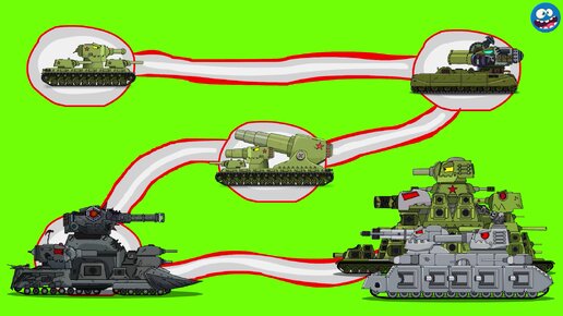 КВ-6 ПРОКАЧКА УРОВЕНЕЙ ТАНКА - Мультики про танки
