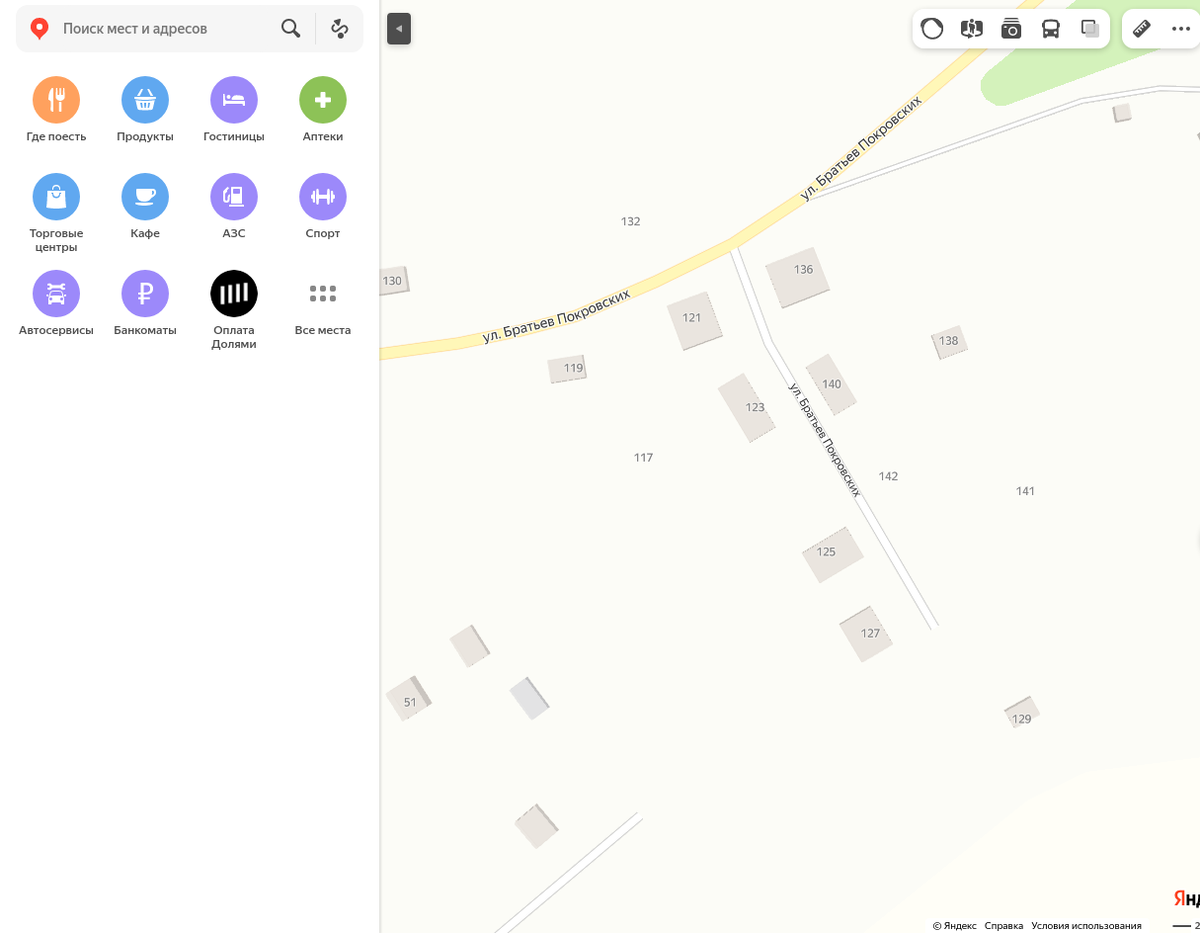 Вот так видим на схеме карты села Пезмег, Корткеросского района Республики Коми. 