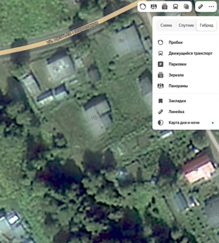 Убеждаемся в том, что на гибриде есть частный дом, а на схеме нет. Идём дальше