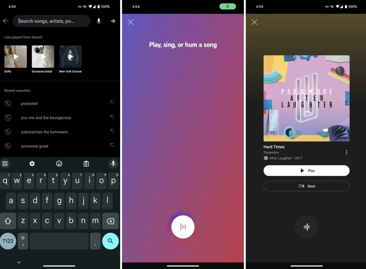 YouTube Music добавил функцию поиска песен с помощью напевания и музыки |  Ferra.ru | Дзен