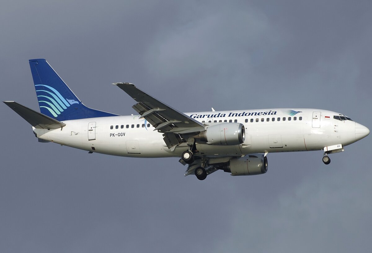 Boeing 737-300 индонезийской авиакомпании Garuda Indonesia
