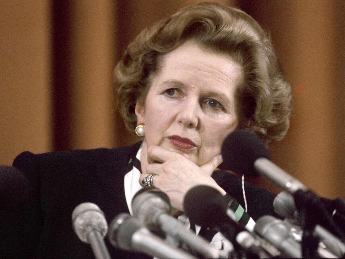    Премьер-министр Великобритании Маргарет Тэтчер, 1987 год© РИА Новости / Сергей Гунеев
