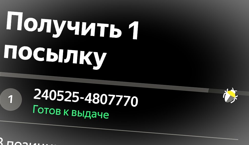 Только так можно увидеть статус заказа
