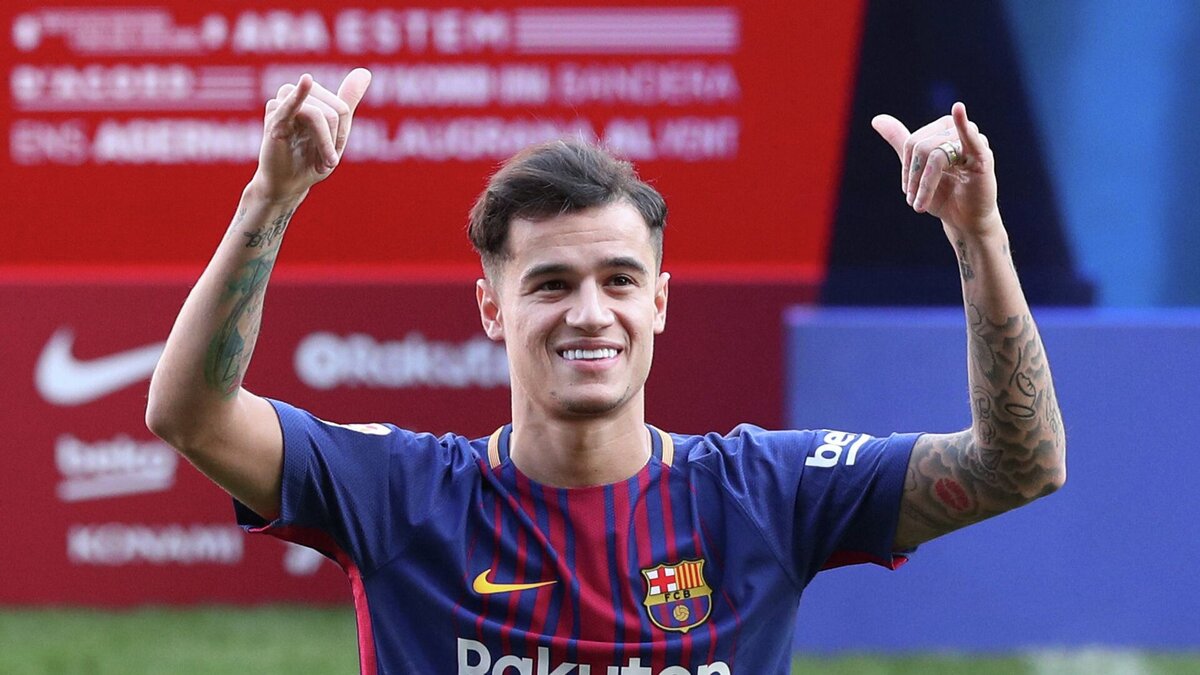 Филиппе Коутиньо в Барселоне 