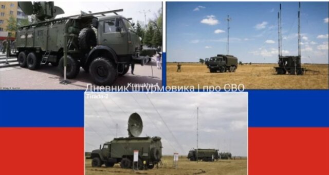 Три российских комплекса радиоэлектронной борьбы — Р-330Ж «Житель», «Красуха-4» и «Тирада-2» — могут блокировать боеприпасы с GPS-наведением. (Источник изображения МО РФ и соцсети)
