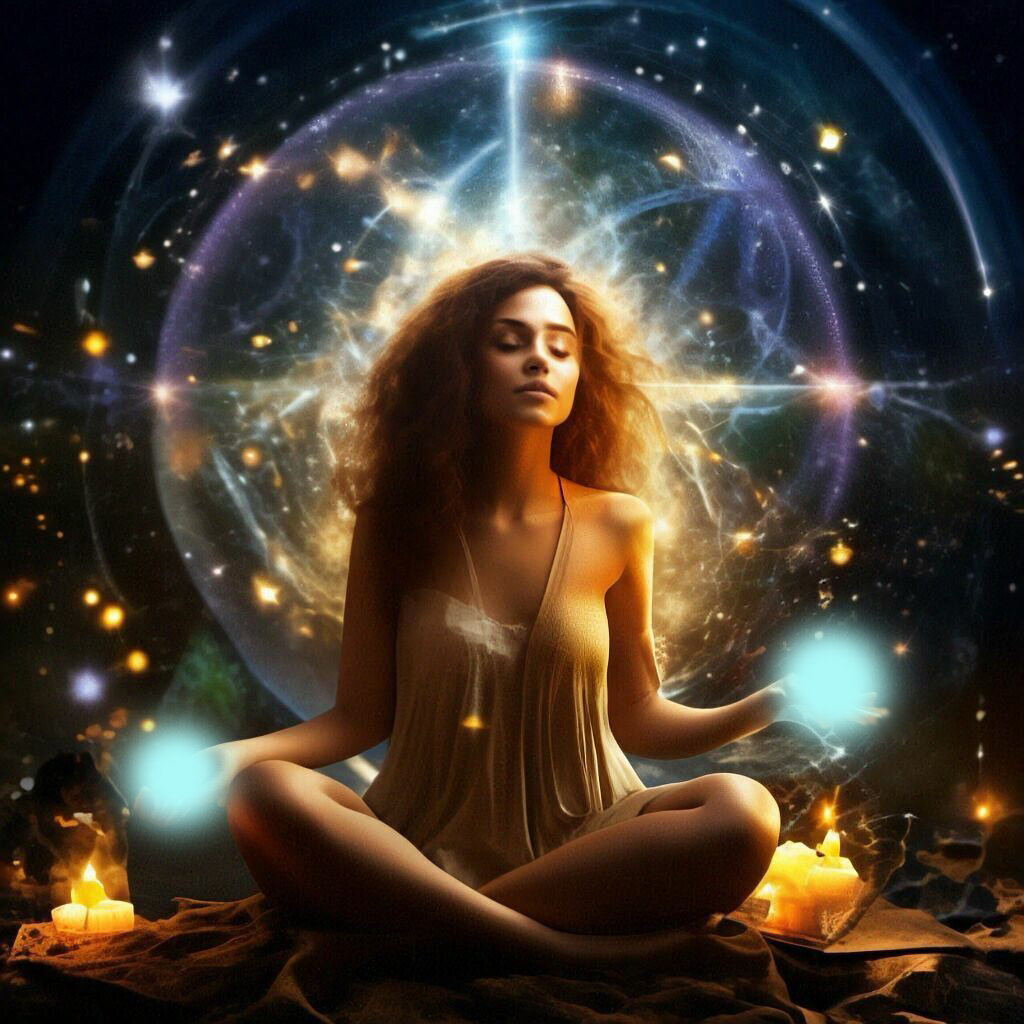 Упражнение на расширение сознания в пространстве. Изображение сгенерировано YaArt.