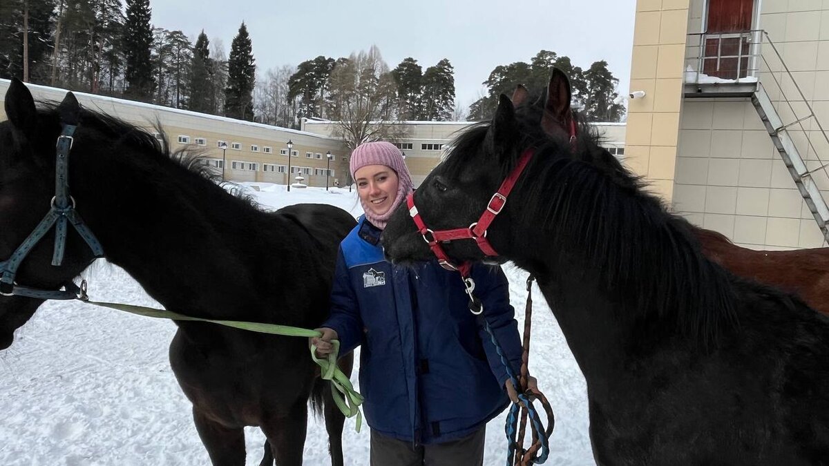 Полина Соловьёва на Московском конном заводе