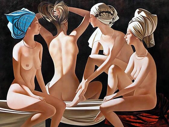 Базанов. Четыре грации. 2000.