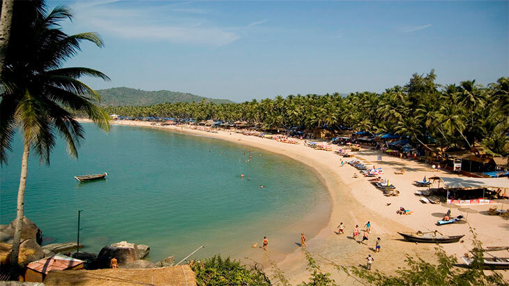Пляж Палолем на юге Гоа.