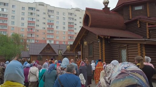 Воскресенье в городе. 26 мая 2024 год. Цветет шиповник, каштан и сирень. Крестный ход.