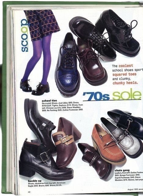 Август 1996, «Just seventeen» нагоняет модную волну 1970-х.