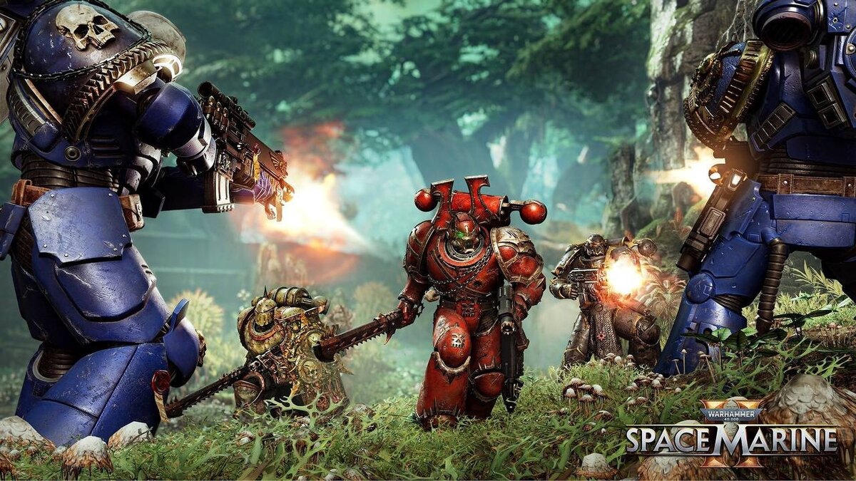 Свежие скриншоты Warhammer 40,000: Space Marine 2, на которых представлены  некоторые скины из игры. | GoodWildGames | Дзен