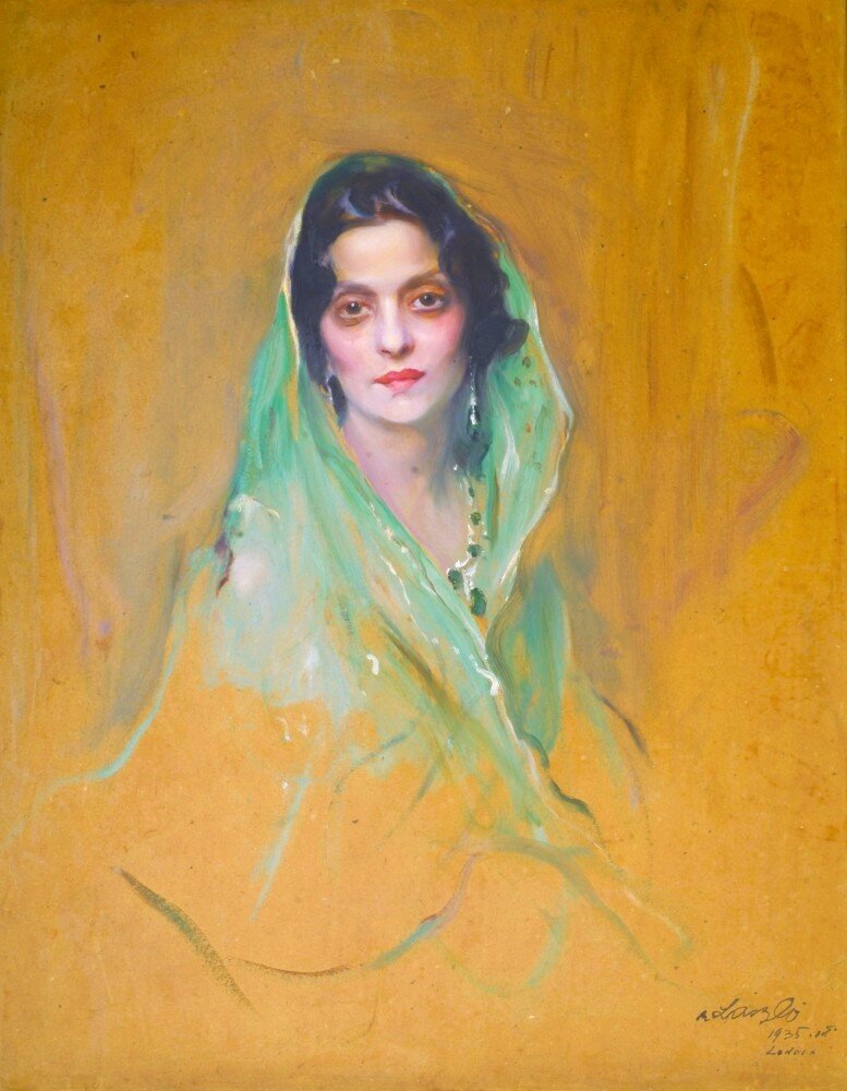 Портрет Индиры Деви, худ. Филип де Ласло, 1935 год
