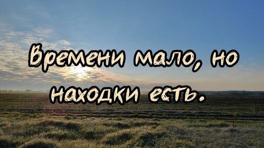 Времени мало, но находки есть. Коп май 2024.