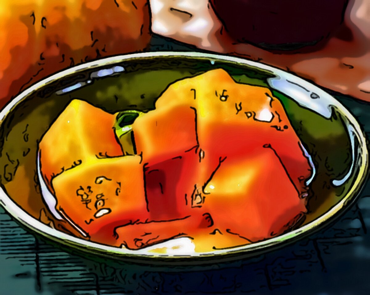 Тыква в кокосовом молоке