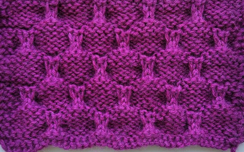 Изнаночная сторона узора Чешуйки