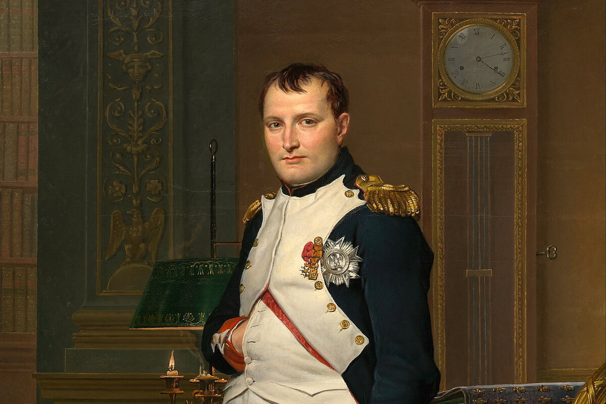 Фрагмент портрета Наполеона, Жак Луи Давид, 1812 год.