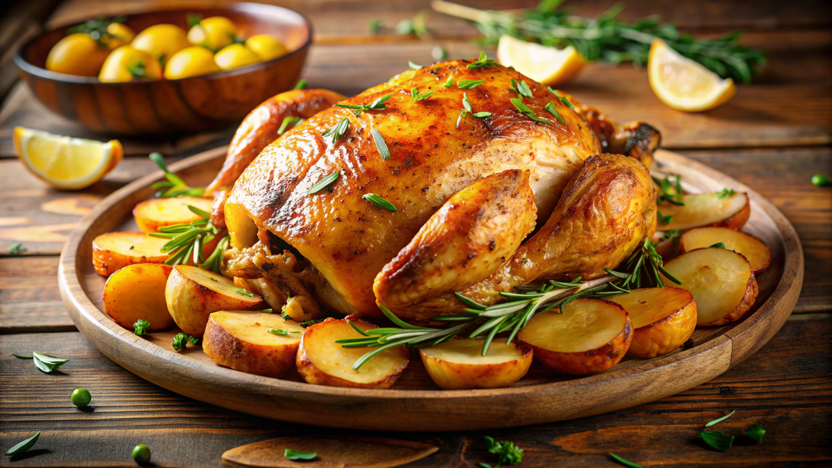 Запечённая курица 