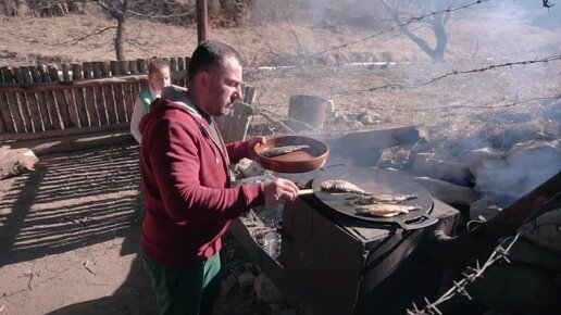 ЖАРЕНОЕ МЯСО НА САДЖЕ. КАВКАЗСКОЕ БЛЮДО