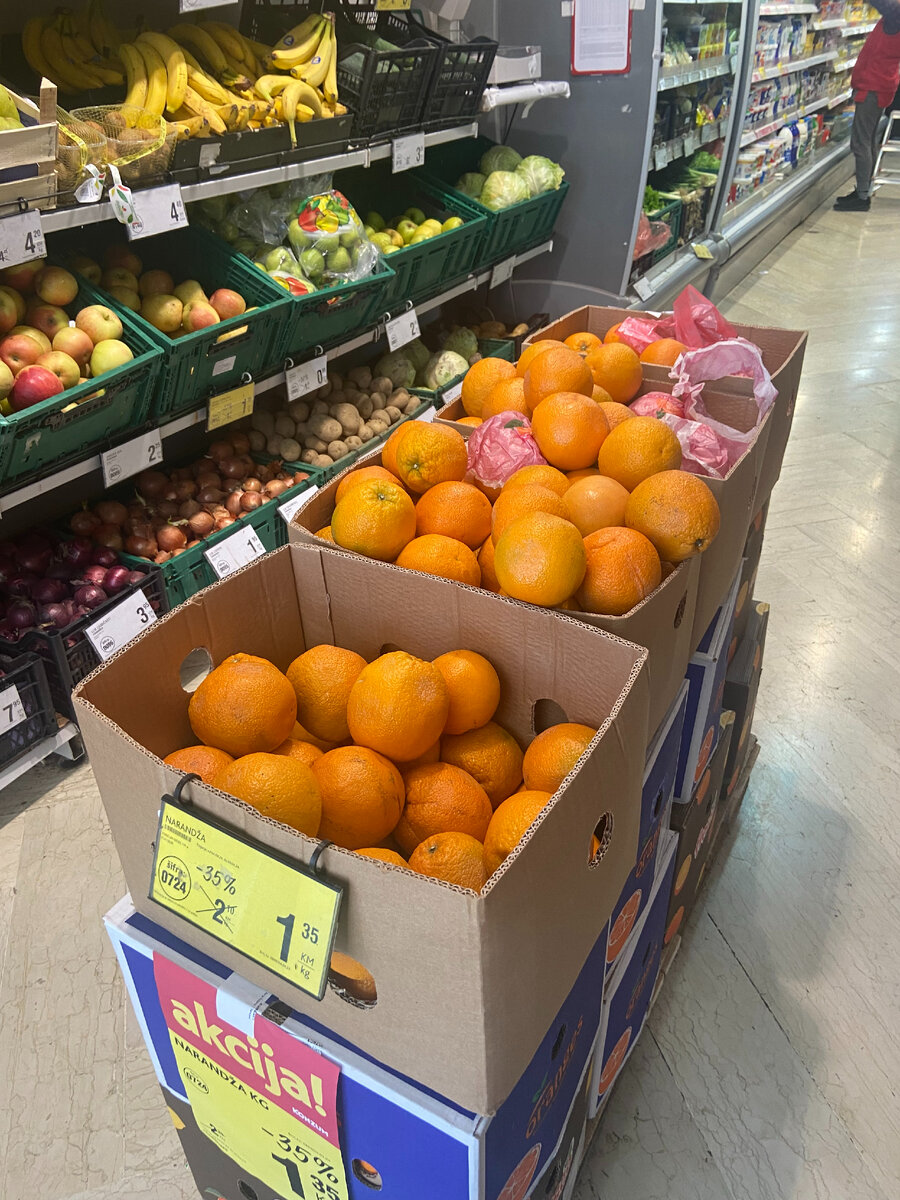 цены в продуктовых Сараево