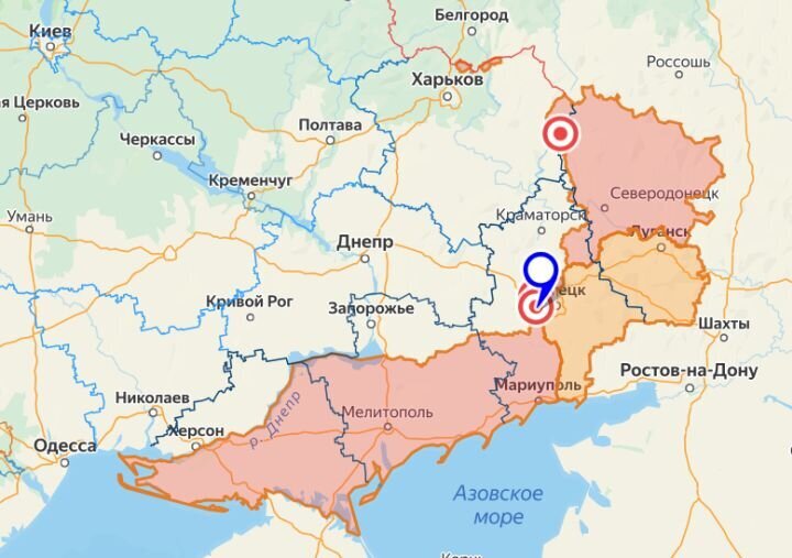 Ситуация на линии фронта в зоне СВО. Источник: lostarmour.info/map.