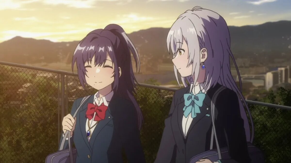 Кадр из аниме «Из завтрашнего дня разноцветного мира»   📷