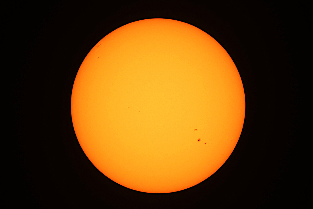 Солнце утром 25 мая 2024 года, фото автора 