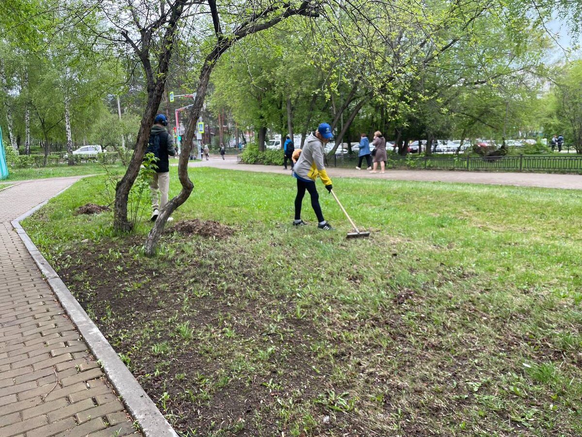 Трудовые отряды Сосновоборска начали свою работу по благоустройству города  | Газета «Рабочий» в Сосновоборске | Дзен