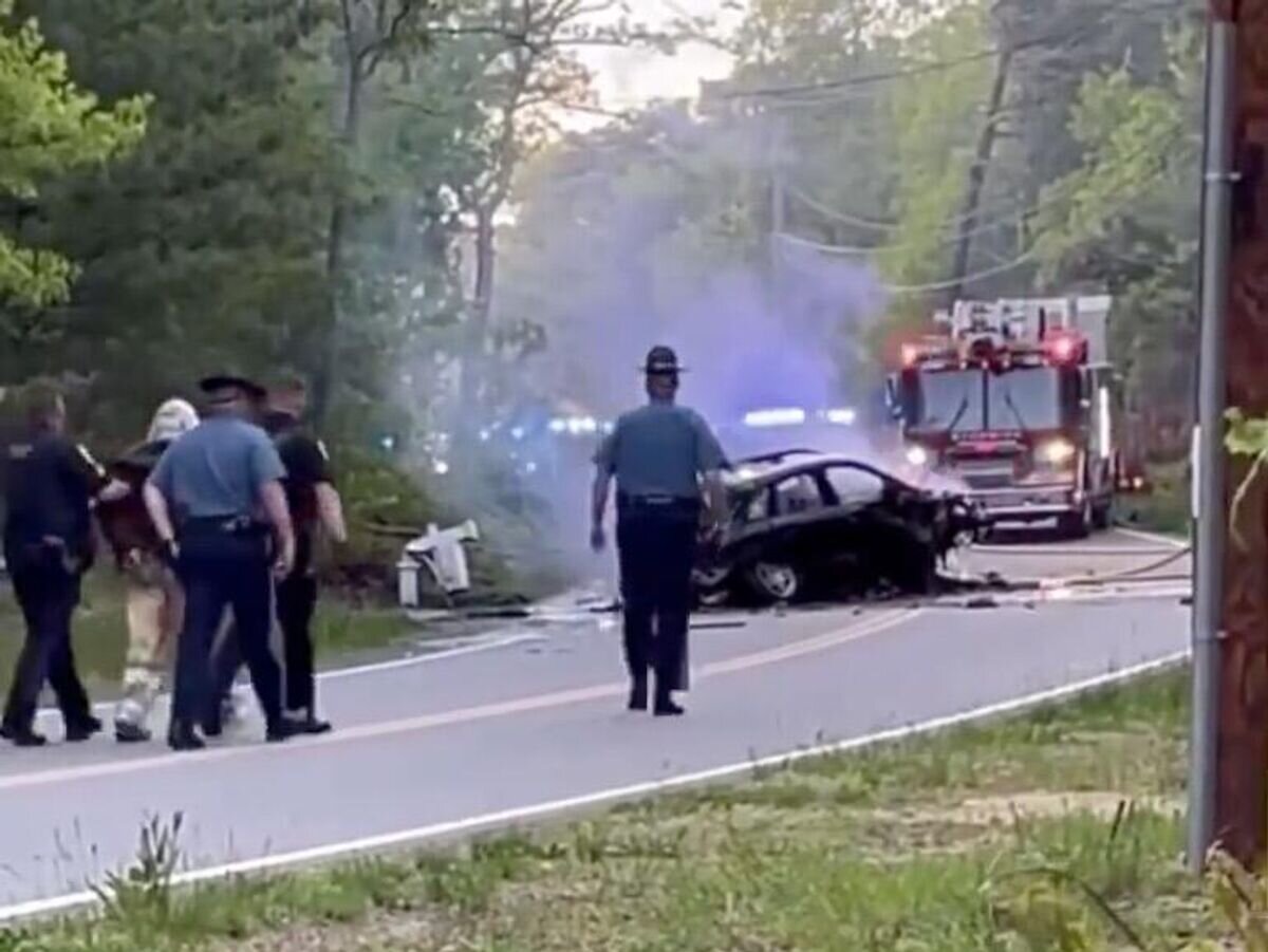    Задержание мужчины, ранившего девушек ножом в кинотеатре в американском штате Массачусетс© Кадр видео из соцсетей
