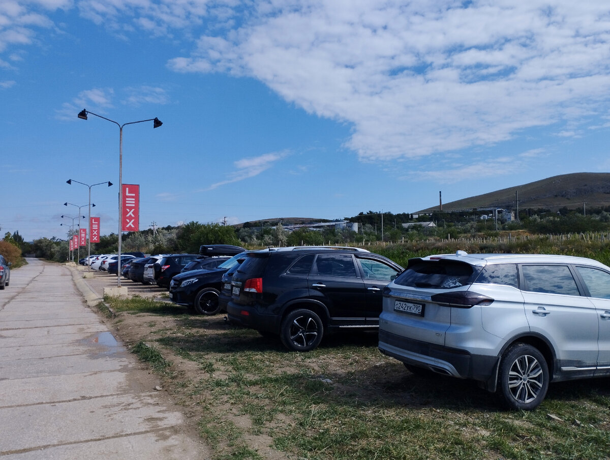 Сегодня утром на парковке отеля "Лекс". Фото автора канала