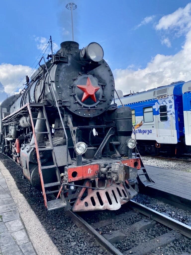 Паровоз на тяге 
