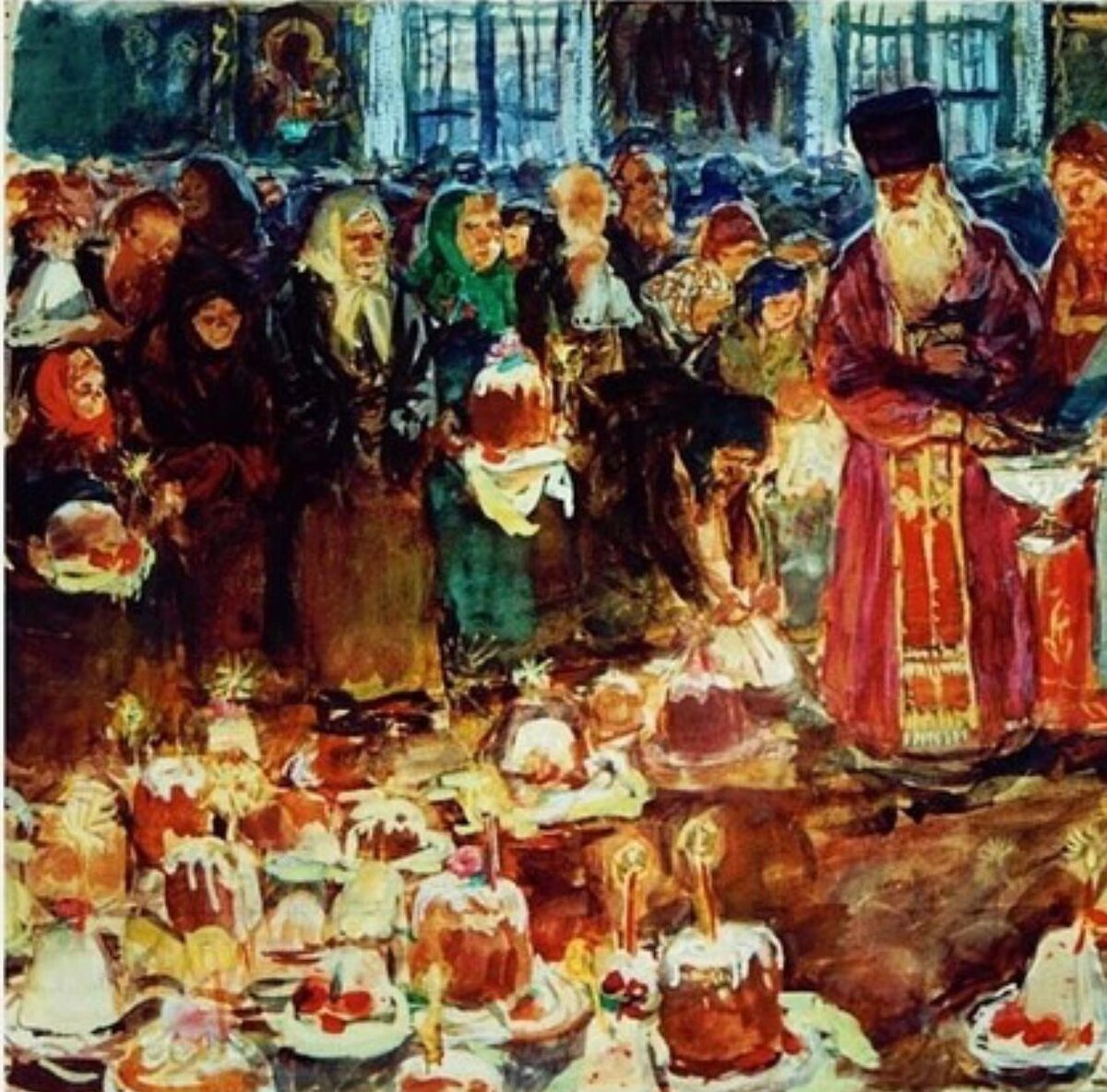 Аркадий Пластов. «Куличи». 1953