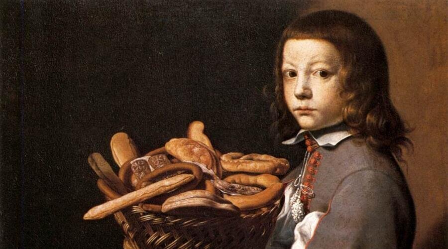    Эваристо Баскенис, «Мальчик с корзиной хлеба», 1665 г. Фото: общественное достояние